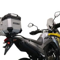 Top case GPR TECH compatible with  GPR TECH Top case in aluminum, silver color with specific plate included Top case in aluminum, silver color with specific plate included Capacity 26 LT.