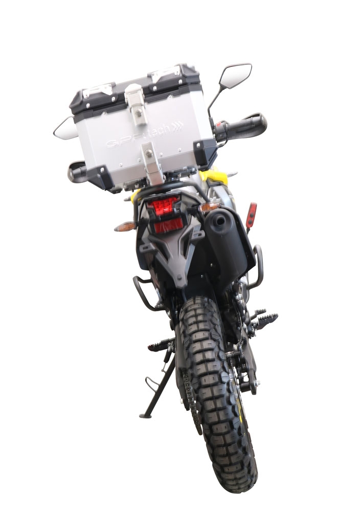 Top case GPR TECH compatible with  GPR TECH Top case in aluminum, silver color with specific plate included Top case in aluminum, silver color with specific plate included Capacity 26 LT.