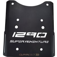 GPR TECH compatible with  GPR TECH SPECIFIC TITANIUM PLATE TOP CASE-ALPITECH 35/55 LT SPECIFIC TITANIUM PLATE TOP CASE-ALPITECH 35/55 LT compatible with original luggage rack,titanium made with 4 anchor points