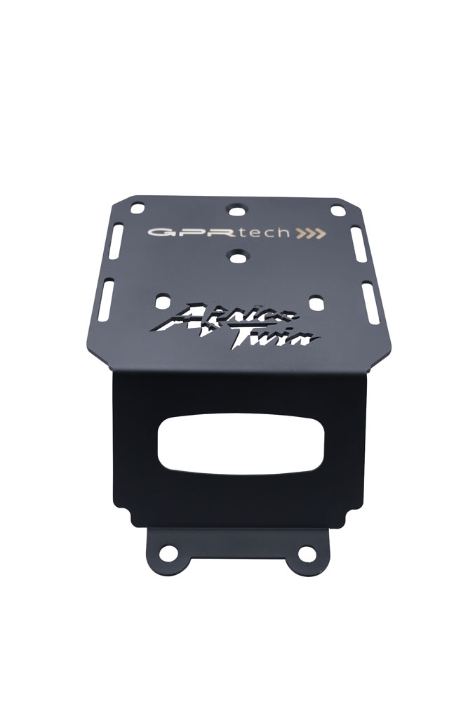 Top case GPR TECH compatible with  GPR TECH Top case in aluminum, black silver color with specific plate included Top case in aluminum, black silver color with specific plate included Capacity 55 LT.