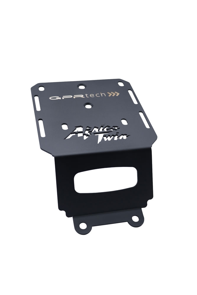 Top case GPR TECH compatible with  GPR TECH Top case in aluminum, black silver color with specific plate included Top case in aluminum, black silver color with specific plate included Capacity 55 LT.