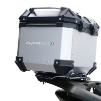Top case GPR TECH compatible with  GPR TECH Top case in aluminum, silver color, including roof rack and specific plate Top case in aluminum, silver color, including roof rack and specific plate Capacity 35 LT.