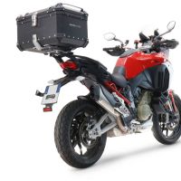 GPR TECH compatible with  GPR TECH Top case in aluminum, black silver color with specific plate included Top case in aluminum, black silver color with specific plate included Capacity 55 LT.