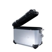 GPR TECH compatible with  GPR TECH PAIR OF SILVER SIDE CASES ALPI-TECH 38 LT. + 38 LT. + PANNIER HOLDER Coppia di valigie laterali in alluminio, colore argento, fornite con telaio di supporto specifico