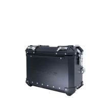 GPR TECH compatible with  GPR TECH Pair of side cases aluminum made with contoured right side, black color with specific pannier holder Pair of side cases aluminum made with contoured right side, black color with specific pannier holder Capacity 38 LT. + 