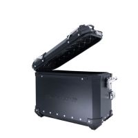 GPR TECH compatible with  GPR TECH Pair of side cases aluminum made with contoured right side, black color with specific pannier holder Pair of side cases aluminum made with contoured right side, black color with specific pannier holder Capacity 38 LT. + 