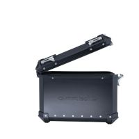GPR TECH compatible with  GPR TECH Pair of side cases aluminum made with contoured right side, black color with specific pannier holder Pair of side cases aluminum made with contoured right side, black color with specific pannier holder Capacity 38 LT. + 
