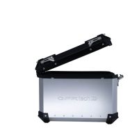 GPR TECH compatible with  GPR TECH PAIR OF SILVER SIDE CASES ALPI-TECH 38 LT. + 38 LT. + PANNIER HOLDER Coppia di valigie laterali in alluminio, colore argento, fornite con telaio di supporto specifico