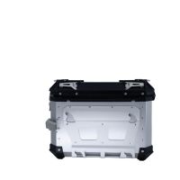 GPR TECH compatible with  GPR TECH Pair of side cases aluminum made with contoured right side, silver color with specific pannier holder Pair of side cases aluminum made with contoured right side, silver color with specific pannier holder Capacity 38 LT. 