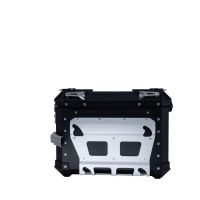GPR TECH compatible with  GPR TECH Pair of side cases aluminum made with contoured right side, black color with specific pannier holder Pair of side cases aluminum made with contoured right side, black color with specific pannier holder Capacity 38 LT. + 