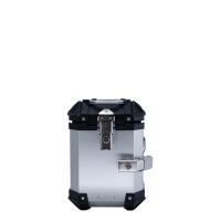 GPR TECH compatible with  GPR TECH Pair of side cases aluminum made with contoured right side, silver color with specific pannier holder Pair of side cases aluminum made with contoured right side, silver color with specific pannier holder Capacity 38 LT. 