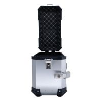 GPR TECH compatible with  GPR TECH Pair of side cases aluminum made with contoured right side, silver color with specific pannier holder Pair of side cases aluminum made with contoured right side, silver color with specific pannier holder Capacity 38 LT. 