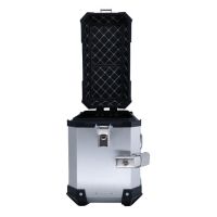 GPR TECH compatible with  GPR TECH Pair of side cases aluminum made with contoured right side, silver color with specific pannier holder Pair of side cases aluminum made with contoured right side, silver color with specific pannier holder Capacity 38 LT. 