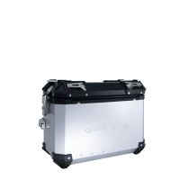 GPR TECH compatible with  GPR TECH Pair of side cases aluminum made with contoured right side, silver color with specific pannier holder Pair of side cases aluminum made with contoured right side, silver color with specific pannier holder Capacity 38 LT. 
