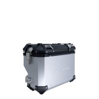 GPR TECH compatible with  GPR TECH Pair of side cases aluminum made with contoured right side, silver color with specific pannier holder Pair of side cases aluminum made with contoured right side, silver color with specific pannier holder Capacity 38 LT. 
