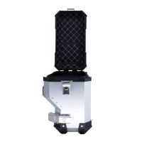 GPR TECH compatible with  GPR TECH Pair of side cases aluminum made with contoured right side, silver color with specific pannier holder Pair of side cases aluminum made with contoured right side, silver color with specific pannier holder Capacity 38 LT. 