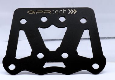 GPR TECH compatible with  GPR TECH Specific fitting plate Top Case ALPITECH 26 LT Specific fitting plate Top Case ALPITECH 26 LT compatible with original luggage rack,stainless steel made with 4 anchor points