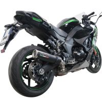 GPR exhaust compatible with  Kawasaki Ninja 1000 Sx 2021-2024, M3 Black Titanium, Homologated legal slip-on exhaust including removable db killer and link pipe 