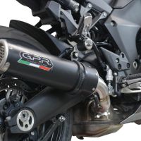 GPR exhaust compatible with  Kawasaki Ninja 1000 Sx 2021-2024, M3 Black Titanium, Homologated legal slip-on exhaust including removable db killer and link pipe 