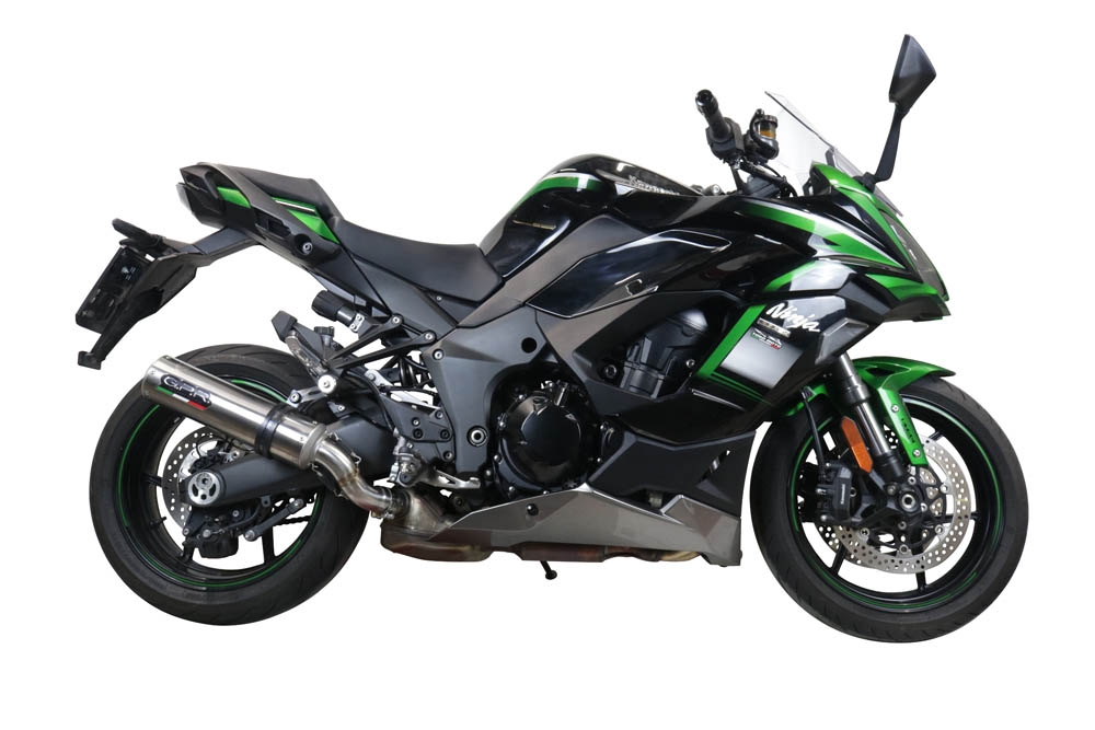 Scarico GPR compatibile con  Kawasaki Ninja 1000 Sx 2021-2024, M3 Inox , Scarico omologato, silenziatore con db killer estraibile e raccordo specifico