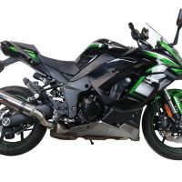 Scarico GPR compatibile con  Kawasaki Ninja 1000 Sx 2021-2024, M3 Inox , Scarico omologato, silenziatore con db killer estraibile e raccordo specifico