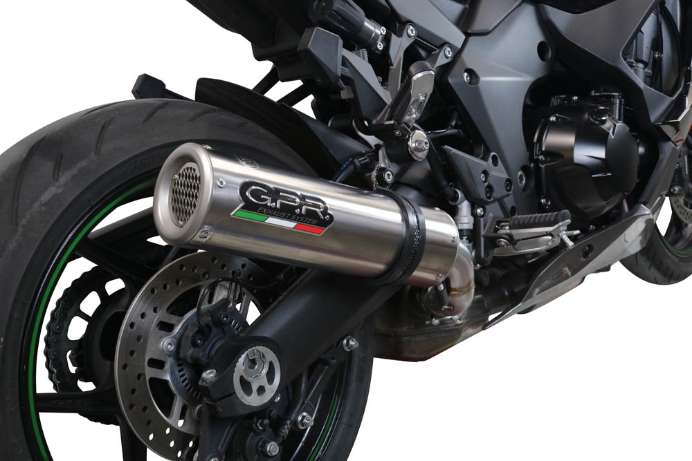 Scarico GPR compatibile con  Kawasaki Ninja 1000 Sx 2021-2024, M3 Inox , Scarico omologato, silenziatore con db killer estraibile e raccordo specifico