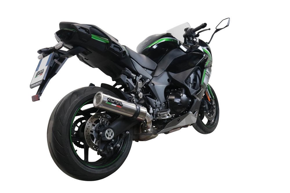 Scarico GPR compatibile con  Kawasaki Ninja 1000 Sx 2021-2024, M3 Inox , Scarico omologato, silenziatore con db killer estraibile e raccordo specifico