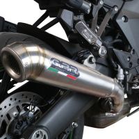 GPR exhaust compatible with  Kawasaki Ninja 1000 Sx 2021-2024, Powercone Evo, Homologated legal slip-on exhaust including removable db killer and link pipe 