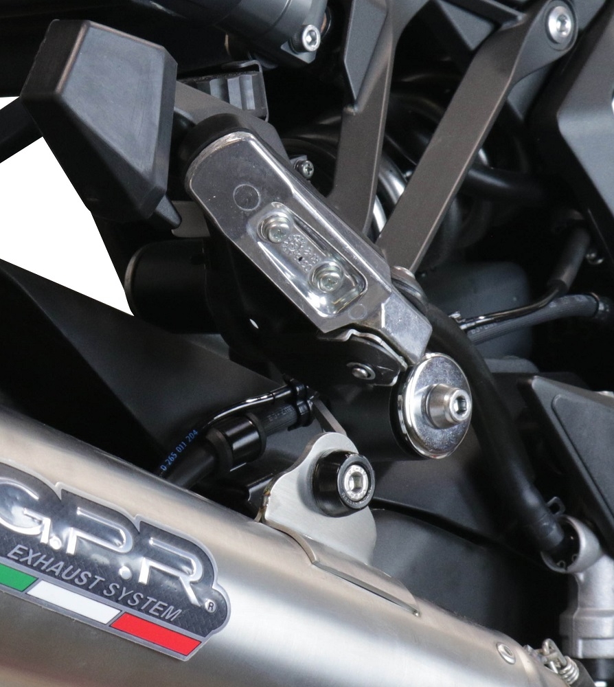 GPR exhaust compatible with  Kawasaki Ninja 1000 Sx 2021-2024, Powercone Evo, Homologated legal slip-on exhaust including removable db killer and link pipe 