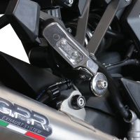 GPR exhaust compatible with  Kawasaki Ninja 1000 Sx 2021-2024, Powercone Evo, Homologated legal slip-on exhaust including removable db killer and link pipe 