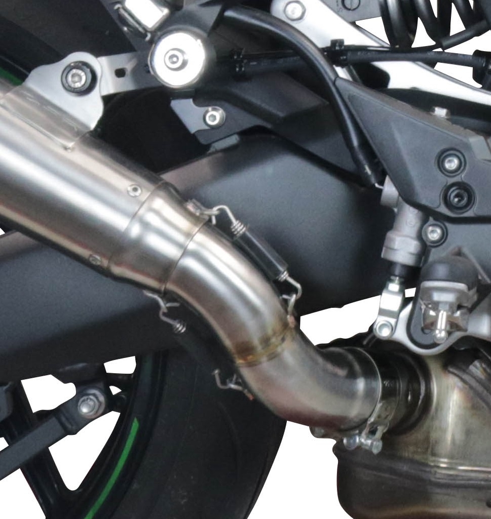 GPR exhaust compatible with  Kawasaki Ninja 1000 Sx 2021-2024, Powercone Evo, Homologated legal slip-on exhaust including removable db killer and link pipe 