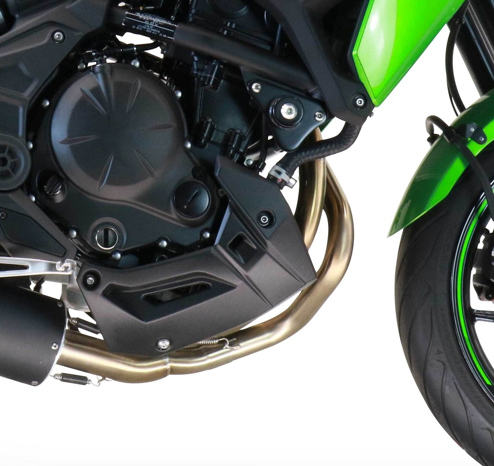 GPR exhaust compatible with  Kawasaki Ninja 650 2021-2022, Furore Nero, Homologated legal full system exhaust, including removable db killer and catalyst 