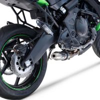 GPR exhaust compatible with  Kawasaki Versys 650 2021-2022, Deeptone Inox, Racing full system exhaust, including removable db killer 