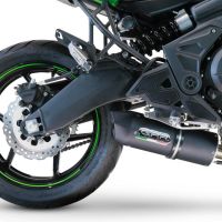 GPR exhaust compatible with  Kawasaki Versys 650 2017-2020, Furore Nero, Homologated legal full system exhaust, including removable db killer and catalyst 
