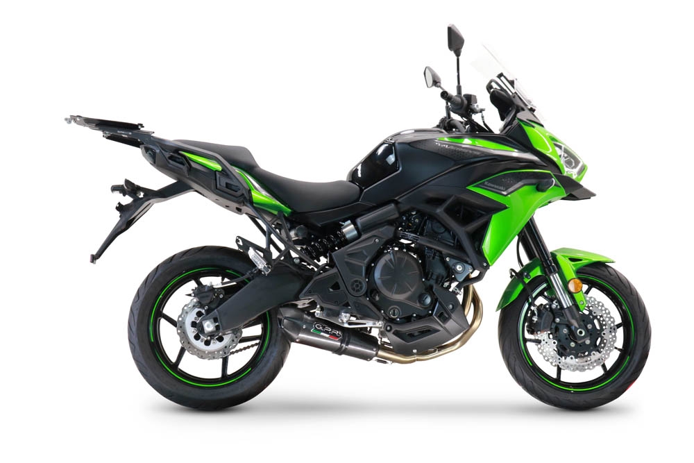 GPR exhaust compatible with  Kawasaki Versys 650 2023-2024, Gpe Ann. Poppy, Racing full exhaust system including removable db killer 