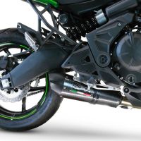 GPR exhaust compatible with  Kawasaki Versys 650 2023-2024, Gpe Ann. Poppy, Racing full exhaust system including removable db killer 
