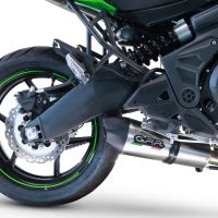 GPR exhaust compatible with  Kawasaki Versys 650 2023-2024, Gpe Ann. titanium, Racing full system exhaust, including removable db killer 