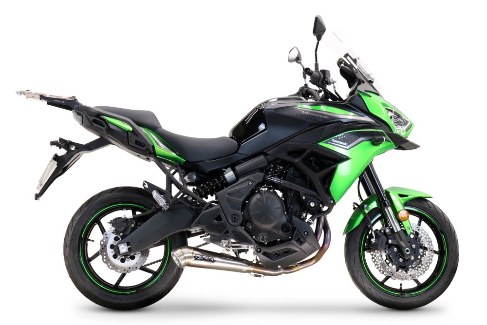 GPR exhaust compatible with  Kawasaki Versys 650 2021-2022, Powercone Evo, Racing full system exhaust, including removable db killer 