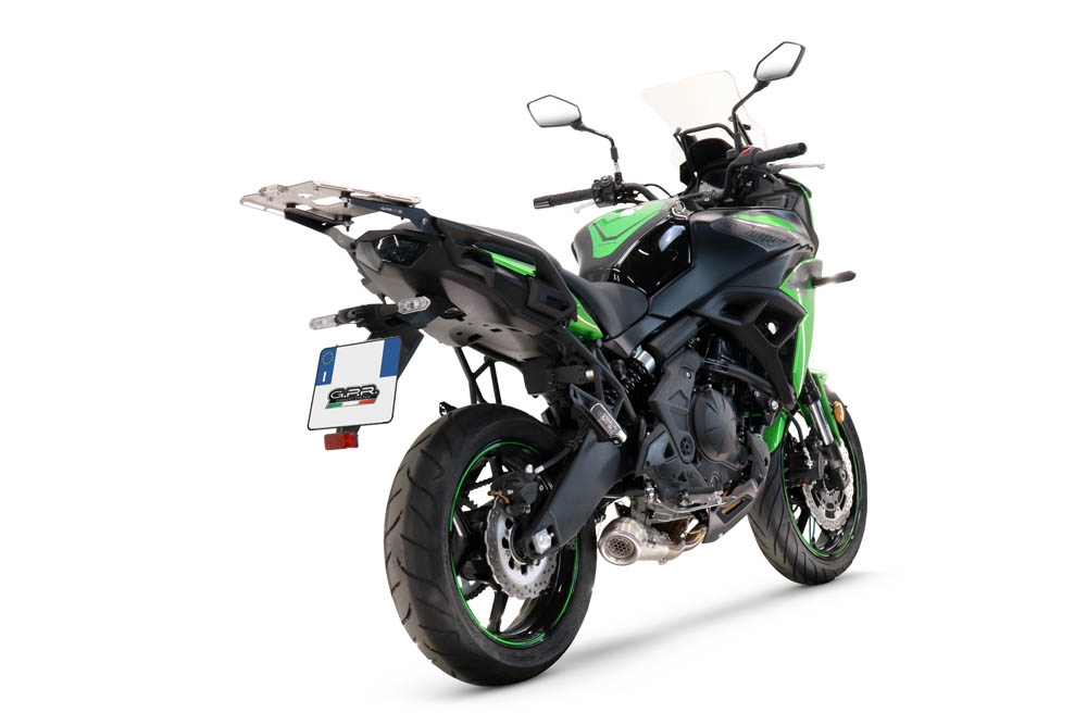 GPR exhaust compatible with  Kawasaki Versys 650 2021-2022, Powercone Evo, Racing full system exhaust, including removable db killer 