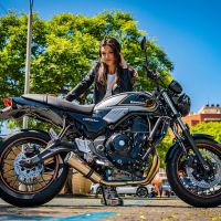 Scarico GPR compatibile con  Kawasaki Z 650 RS 2021-2023, M3 Inox , Scarico completo omologato per il rumore,fornito con db killer,catalizzatore conforme alla revisione e collettore