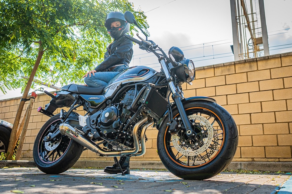 Scarico GPR compatibile con  Kawasaki Z 650 RS 2021-2023, Powercone Evo, Scarico completo racing,fornito con collettore specifico, non legale per uso stradale