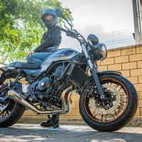 Scarico GPR compatibile con  Kawasaki Z 650 RS 2021-2023, Powercone Evo, Scarico completo racing,fornito con collettore specifico, non legale per uso stradale