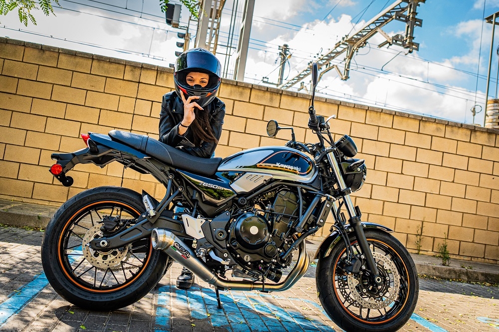 Scarico GPR compatibile con  Kawasaki Z 650 RS 2021-2023, Powercone Evo, Scarico completo racing,fornito con collettore specifico, non legale per uso stradale