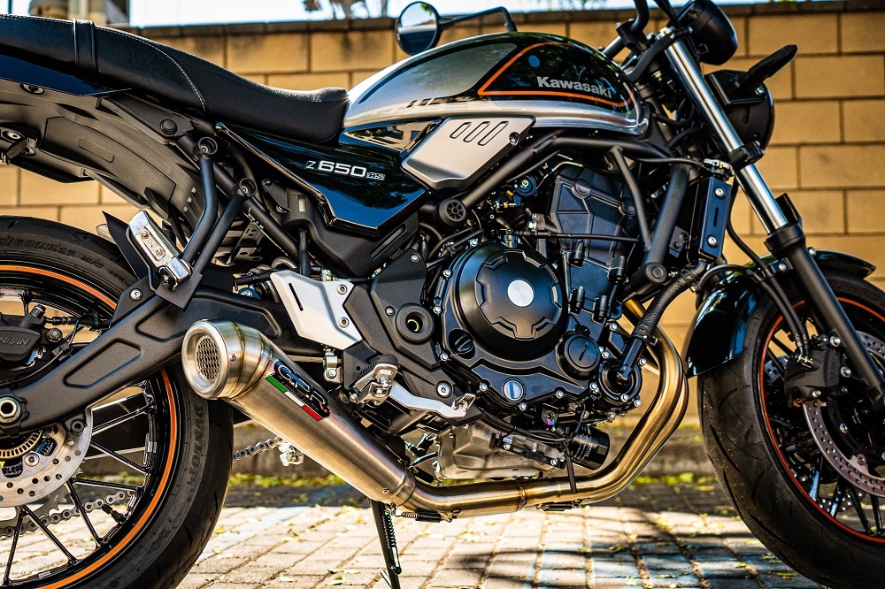Scarico GPR compatibile con  Kawasaki Z 650 RS 2021-2023, Powercone Evo, Scarico completo racing,fornito con collettore specifico, non legale per uso stradale