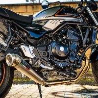 Scarico GPR compatibile con  Kawasaki Z 650 RS 2021-2023, Powercone Evo, Scarico completo racing,fornito con collettore specifico, non legale per uso stradale