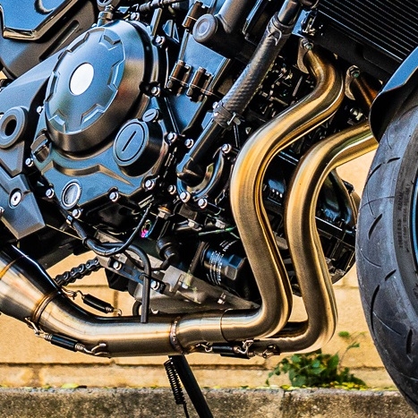 Scarico GPR compatibile con  Kawasaki Z 650 RS 2021-2023, M3 Inox , Scarico completo omologato per il rumore,fornito con db killer,catalizzatore conforme alla revisione e collettore