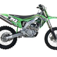 Scarico GPR compatibile con  Kawasaki KX 250 X 2021-2022, Pentacross FULL Titanium, Terminale di scarico Racing, con raccordo specifico e db killer estraibile
