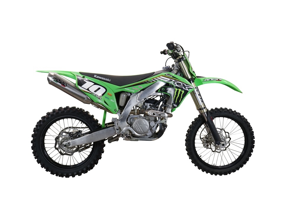 Scarico GPR compatibile con  Kawasaki KX 250 X 2021-2022, Pentacross Inox, Terminale di scarico Racing, con raccordo specifico e db killer estraibile