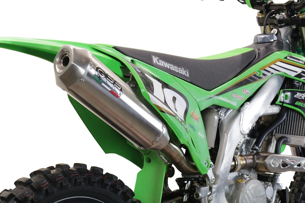 Scarico GPR compatibile con  Gas Gas EC 450F 2024-2025, Pentacross Inox, Terminale di scarico Racing, con raccordo specifico e db killer estraibile