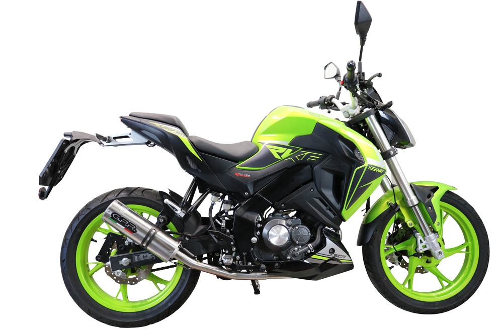 GPR exhaust compatible with  Keeway Rkf 125 2021-2023, M3 Inox , Homologated legal full system exhaust, including removable db killer and catalyst 
